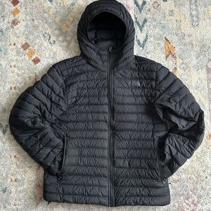 The North Face Stretch 700 Down Hooded Jacket - all black